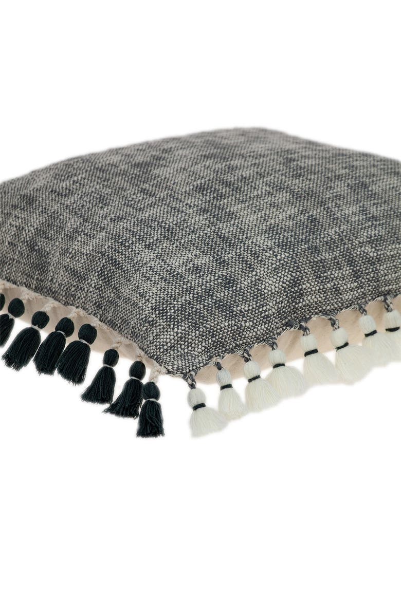 Arwen Transitional Grey & Slate Throw Pillow, Alternate, color, GREY/SLATE