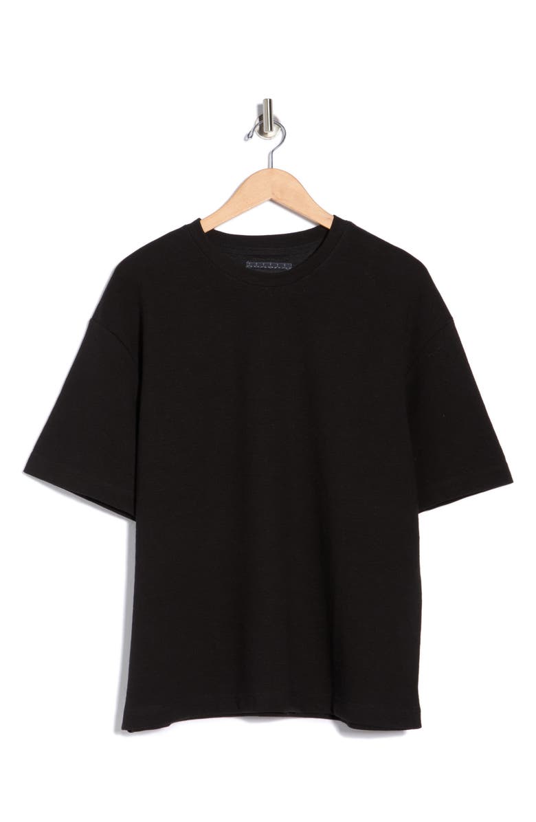 DENIM AND FLOWER Relaxed Fit Crewneck T-Shirt, Main, color, Black