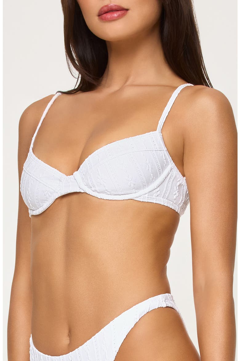 Missy Underwire Bikini Top, Alternate, color, WHITE