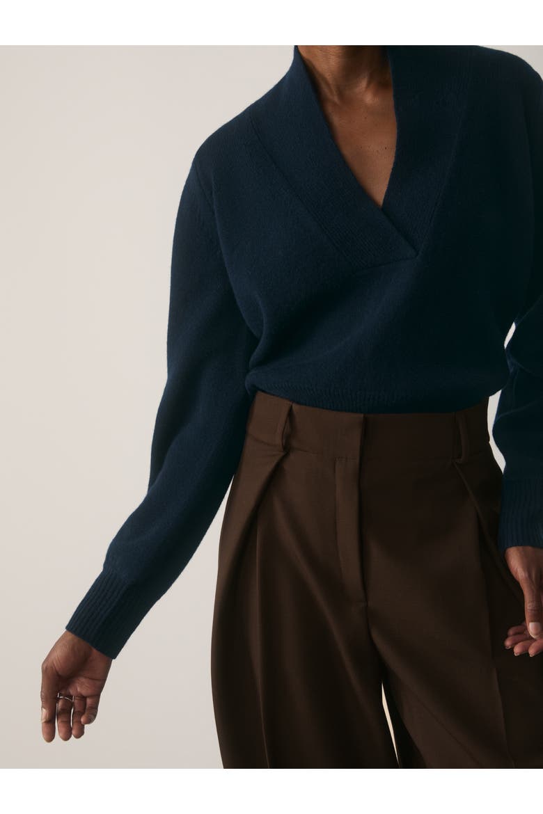 Orta Wool Cashmere Jumper, Alternate, color, Navy