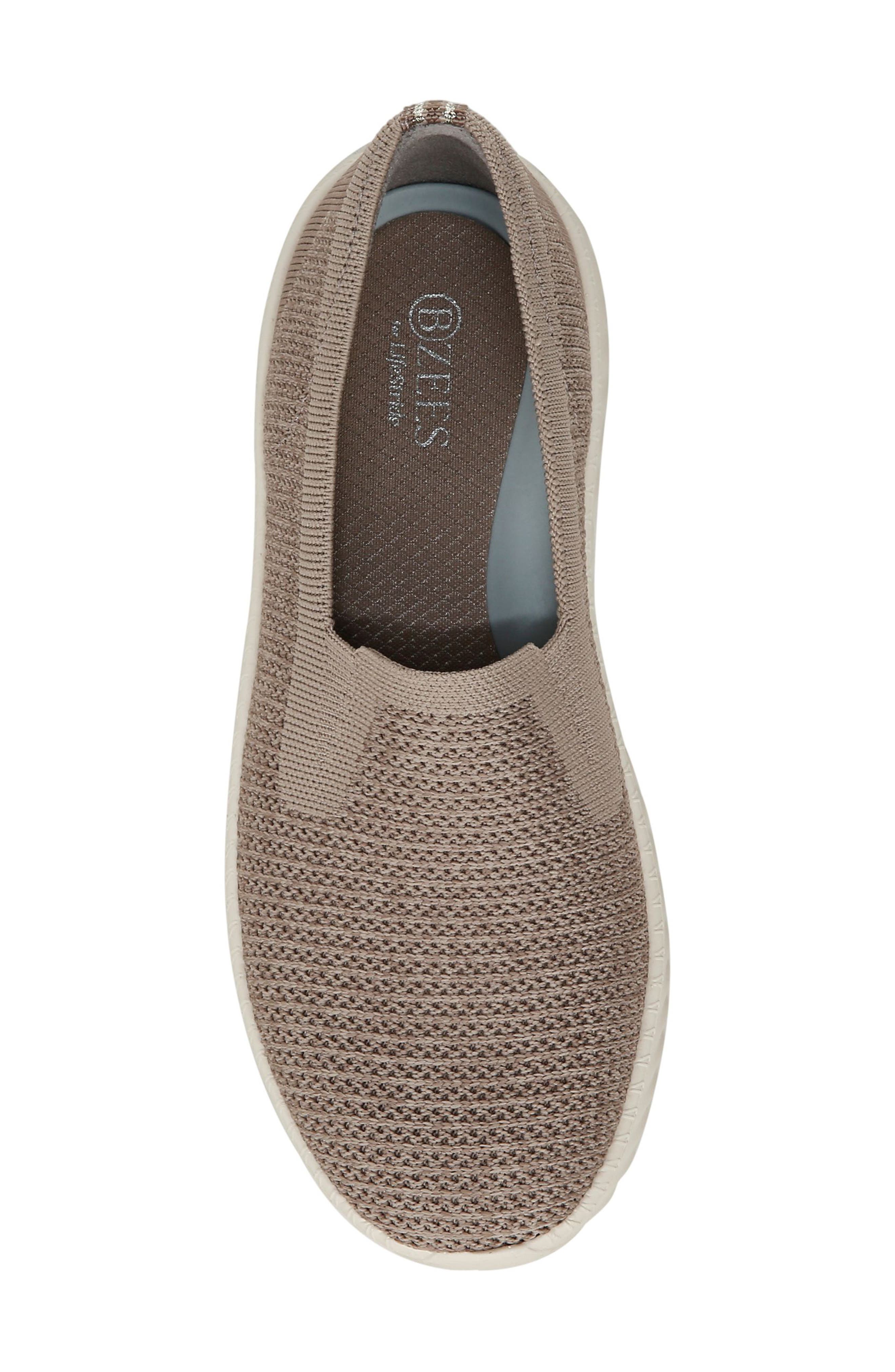 LifeStride Wednesday Knit Slip-On Sneaker, Alternate, color, Simply Taupe Heathered Knit