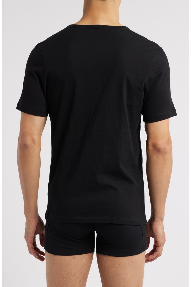 3-Pack V-Neck T-Shirts, Alternate, color, BLACK