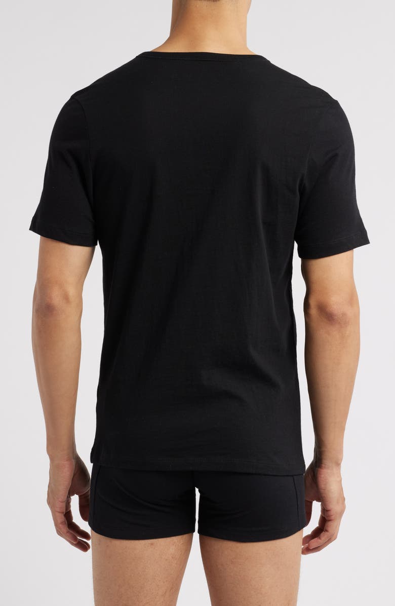 BOSS 3-Pack V-Neck T-Shirts, Alternate, color, Black