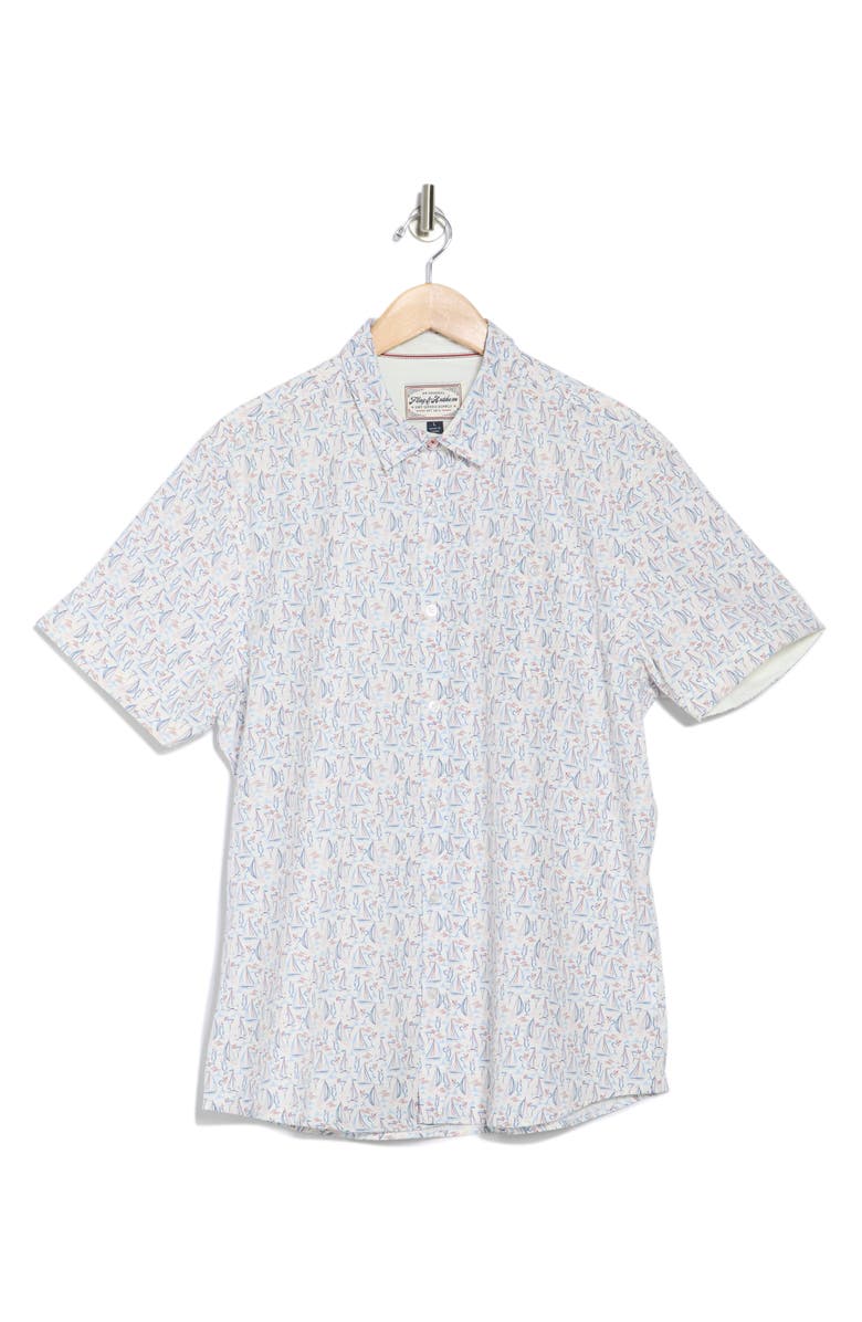 FLAG AND ANTHEM Webster Short Sleeve Button-Up Shirt, Alternate, color,