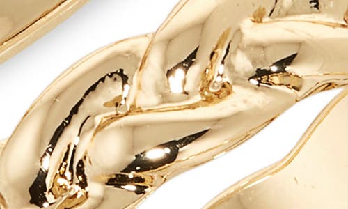 Nordstrom Set Of 5 Twist Stacking Rings In Gold