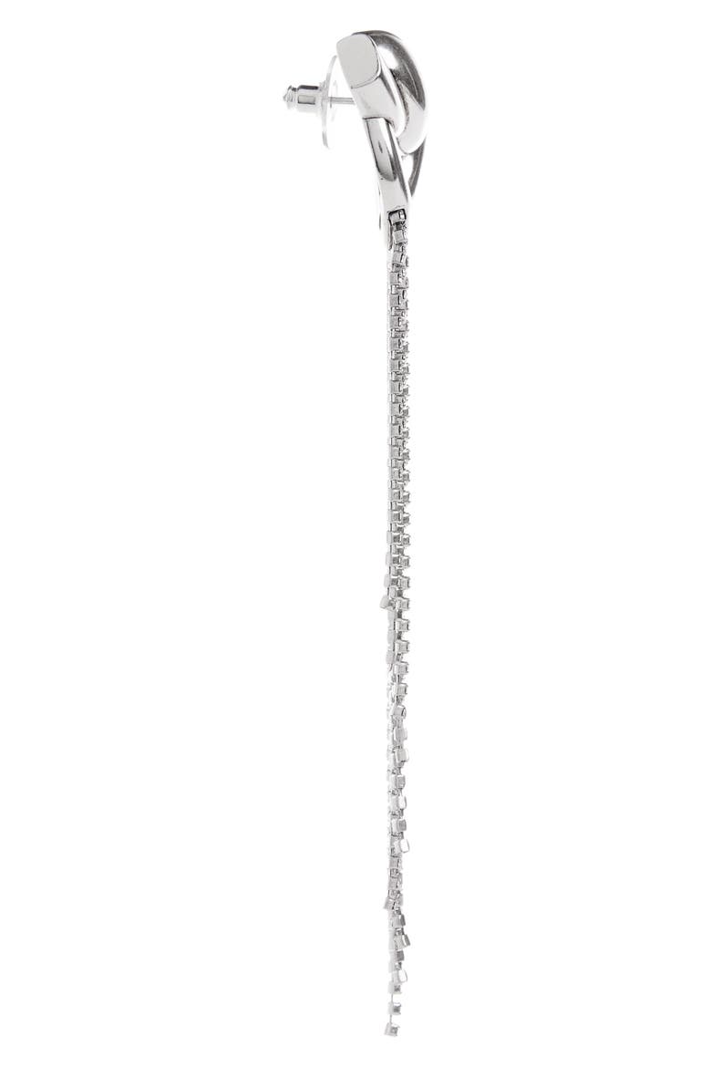 Knot Fringe Drop Earrings, Alternate, color, TRANSPARENT/ SILVER TRSI