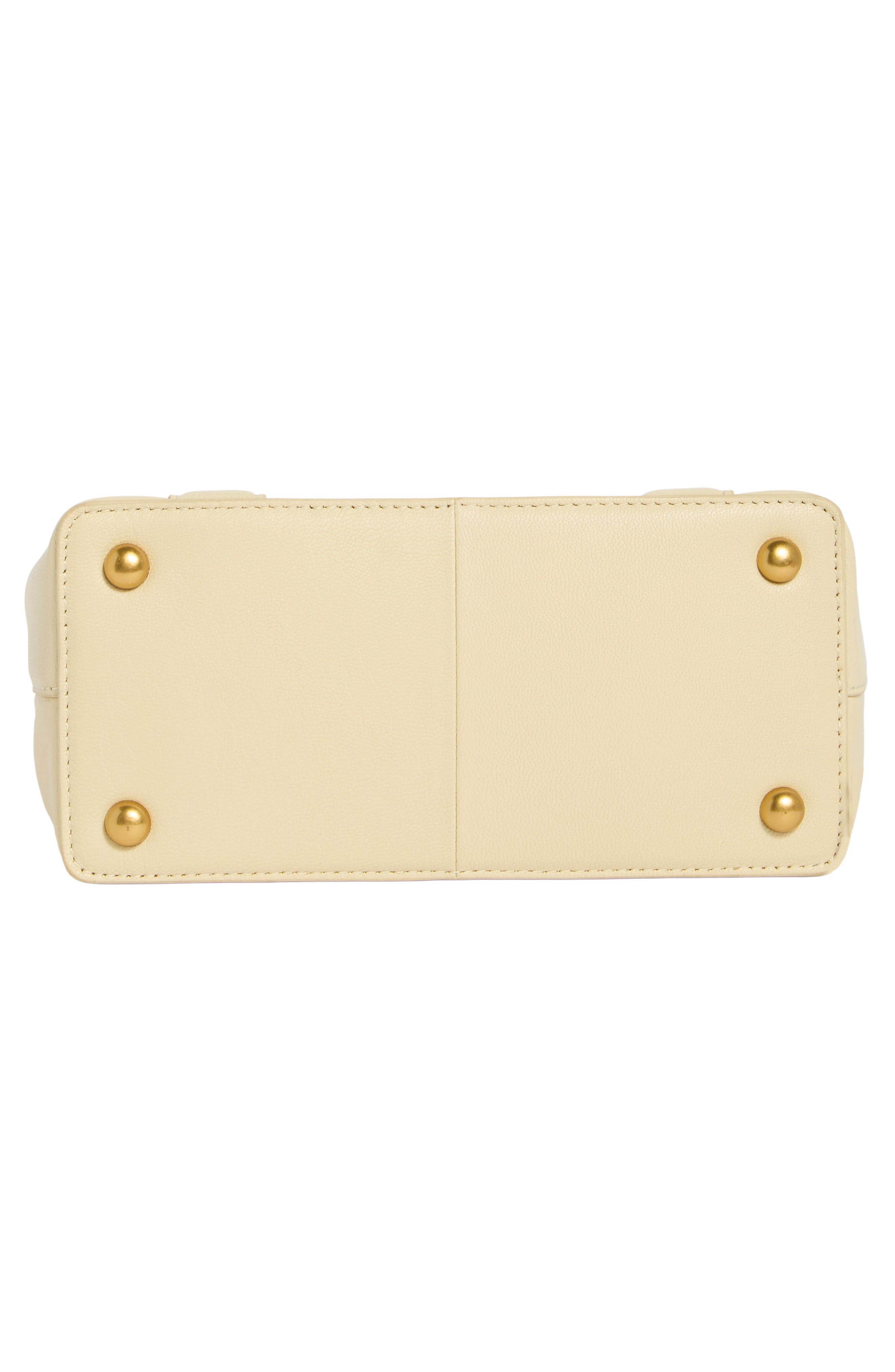 Jayda Leather Top Handle Bag, Alternate, color, YELLOW