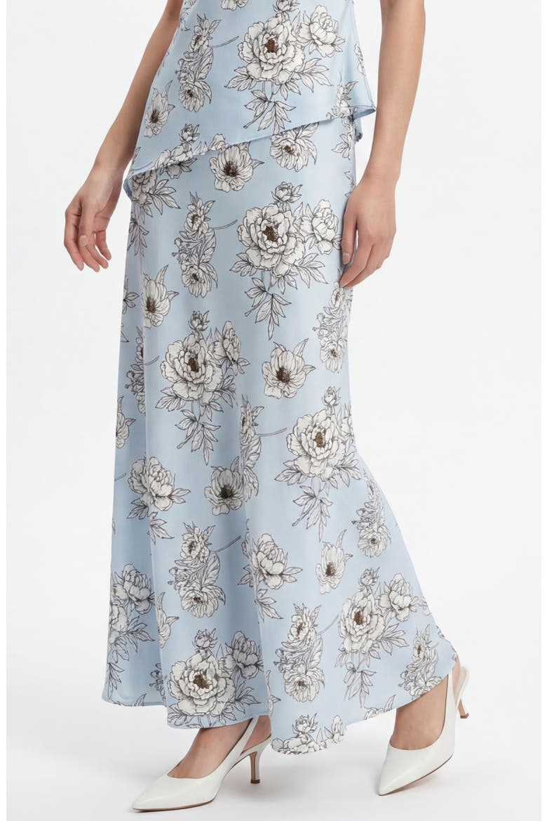 Andra Maxi Skirt, Main, color, PRESSED FLORALS