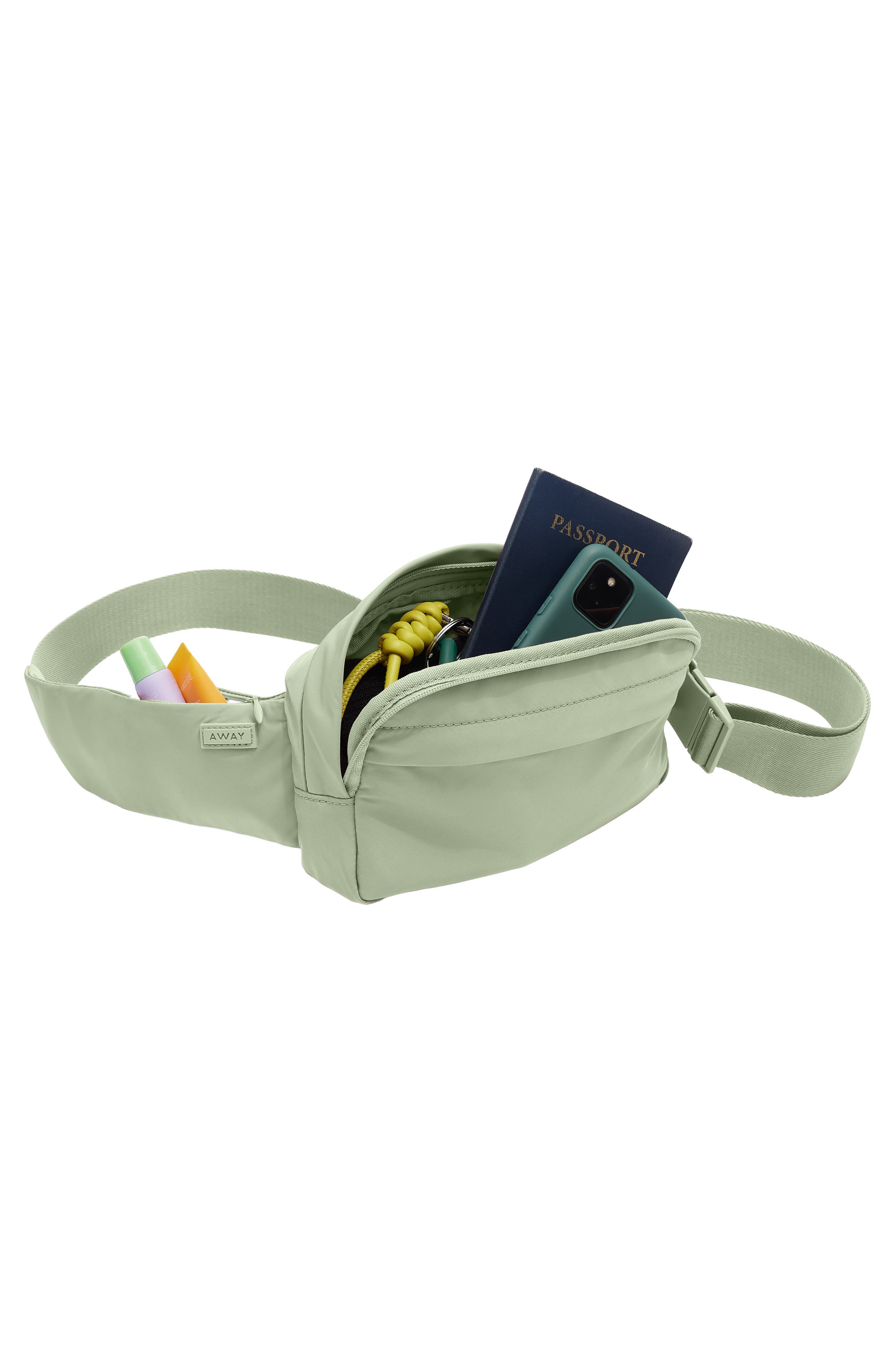 Away Featherlight Sling Bag, Alternate, color, Sage Green