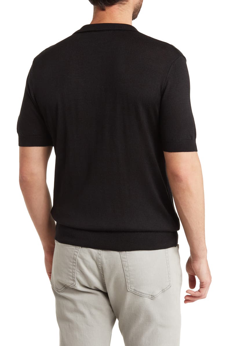 T.R. PREMIUM Textured Knit Quarter-Zip Polo, Alternate, color, 