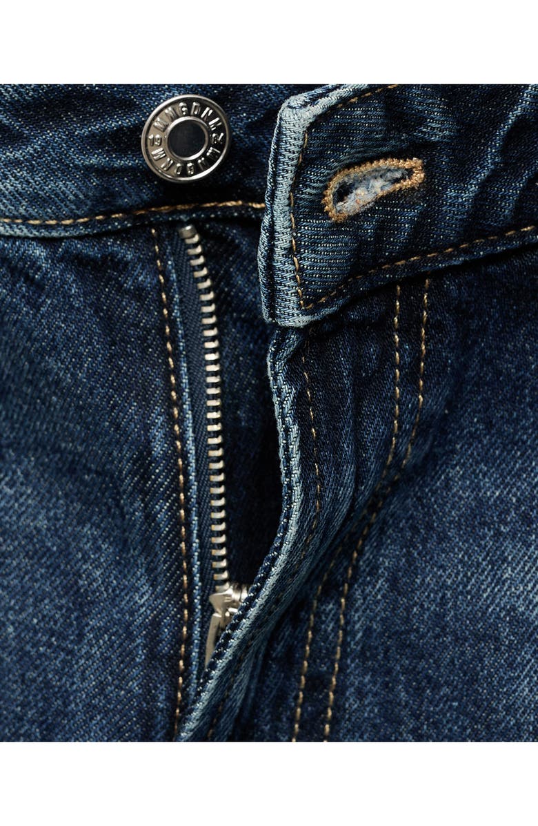 MANGO Miami Straight Leg Jeans, Alternate, color, Dark Blue