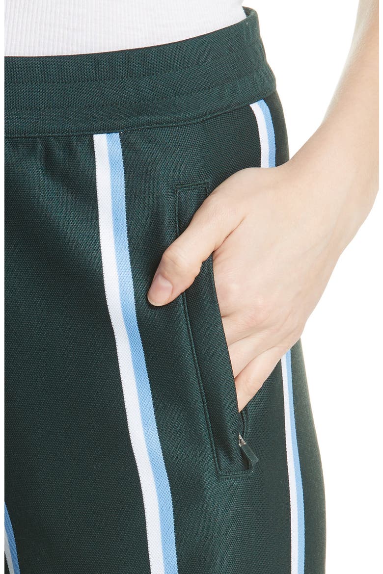 Tory Sport High Waist Twin Stripe Track Pants, Alternate, color, MINI TWIN STRIPE
