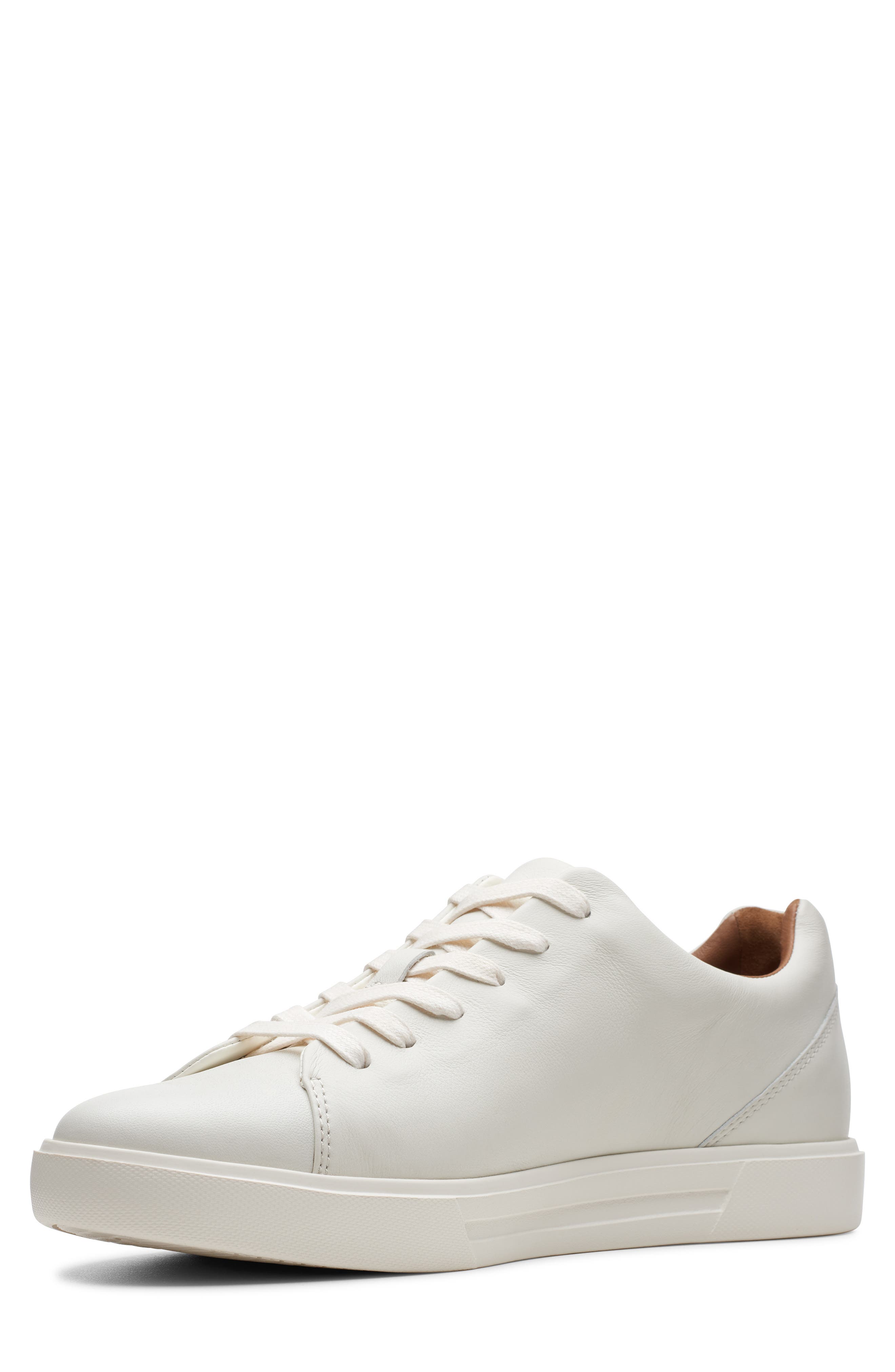 Un Costa Lace Up Sneaker, Alternate, color, WHITE LEATHER