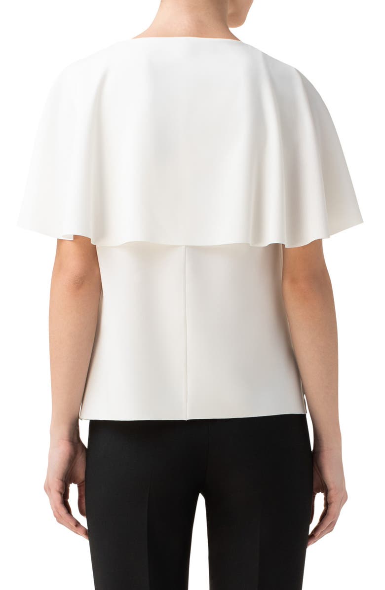 Akris punto Cape Crepe Top, Alternate, color,