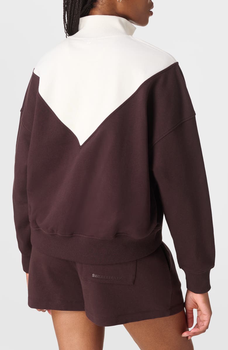 Sweaty Betty Revive Colorblock Half Zip Sweatshirt, Alternate, color,
