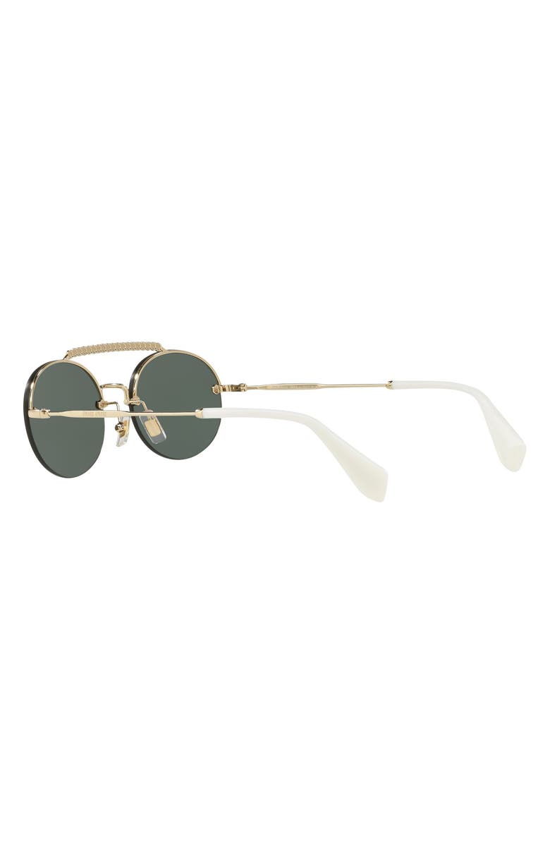 Miu Miu 54mm Oval Sunglasses, Alternate, color,