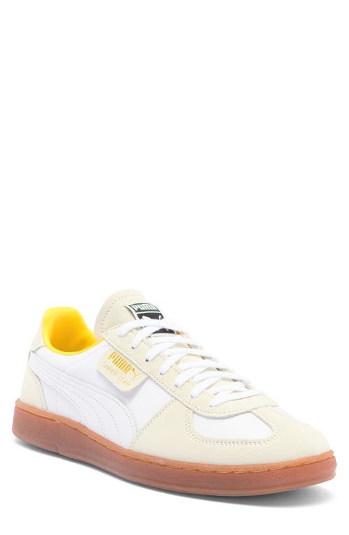 Puma Super Team Summer Sneaker In Warm White- White