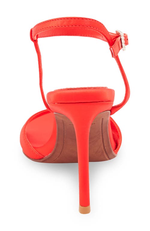 Bcbg Max Azria Skena Ankle Strap Sandal In Red