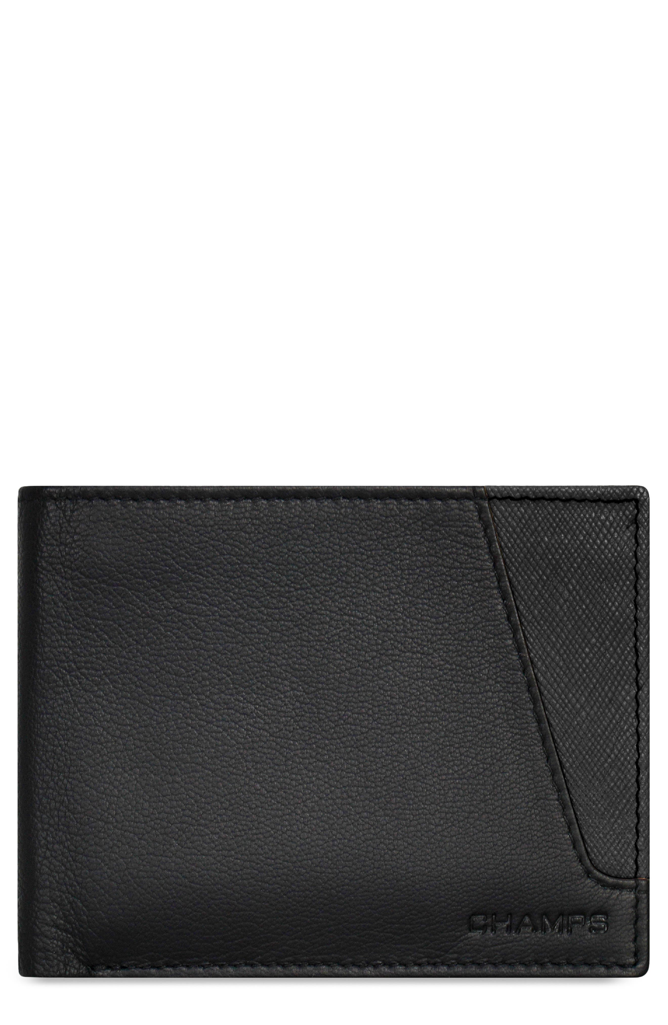 CHAMPS Iconic ID Flap Leather Bifold Wallet