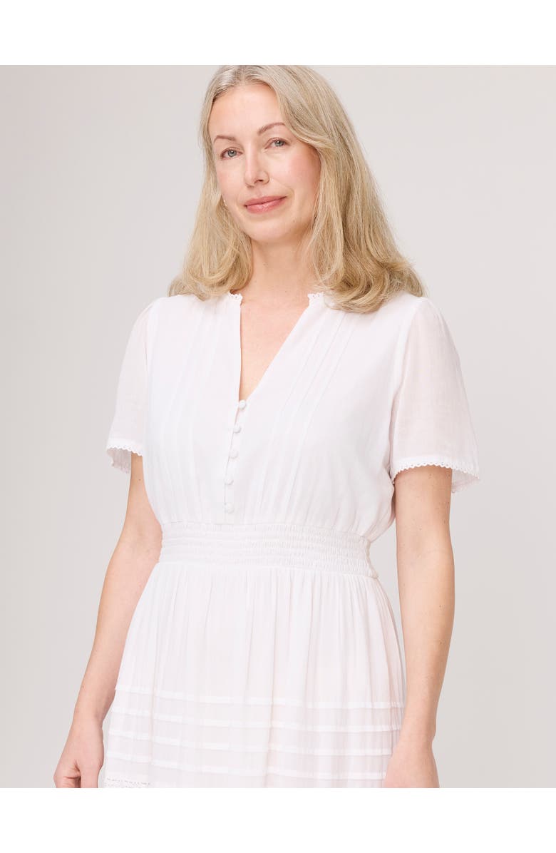 Finery London Juniper Short Sleeve Cotton Midi Dress, Alternate, color, 
