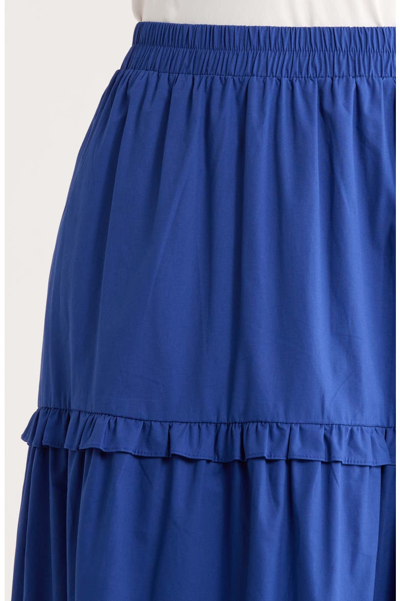 Isabel Ruffle Maxi Skirt, Alternate, color, NAVY