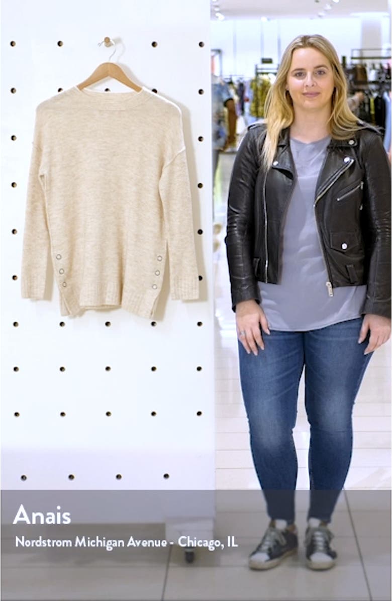 Side Snap Sweater Tunic, sales video thumbnail