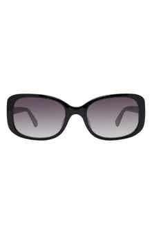 dionna 52mm polarized gradient rectangular sunglasses