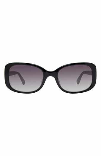 dionna 52mm polarized gradient rectangular sunglasses