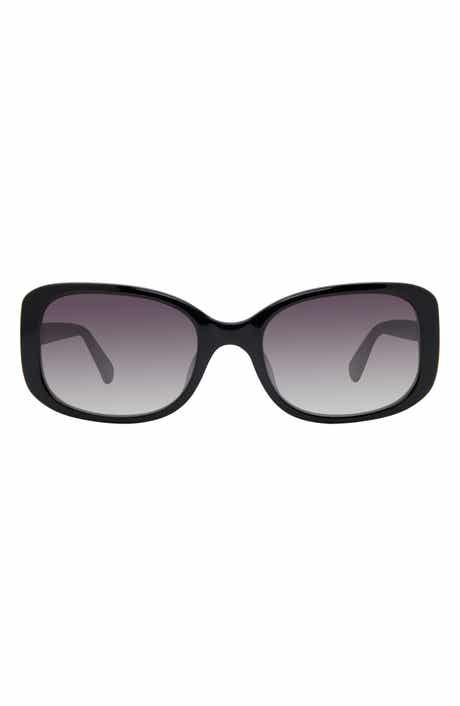 dionna 52mm polarized gradient rectangular sunglasses