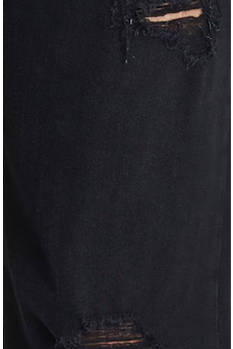 'The Traveler' Boyfriend Jeans, Alternate, color, BLACK DESTROY