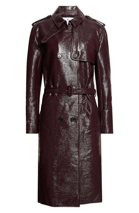 Vinyl Trench Coat