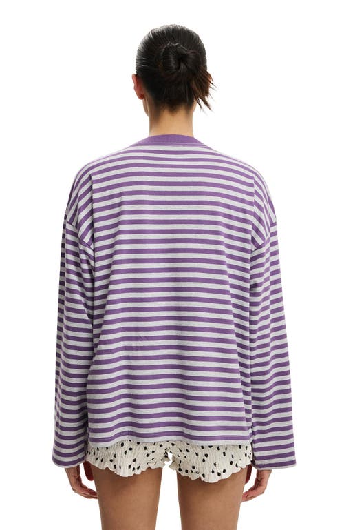 Cotton On Oversized Boxy Long Sleeve Tee In Multi