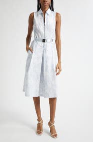 L'AGENCE Kylo Floral Belted Shirtdress