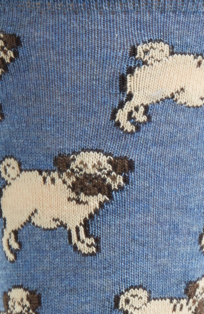 Topman Pug Dog Pattern Socks, Alternate, color,