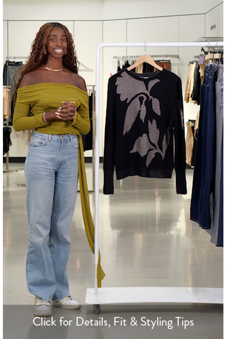 Lace Knit Floral Sweater video