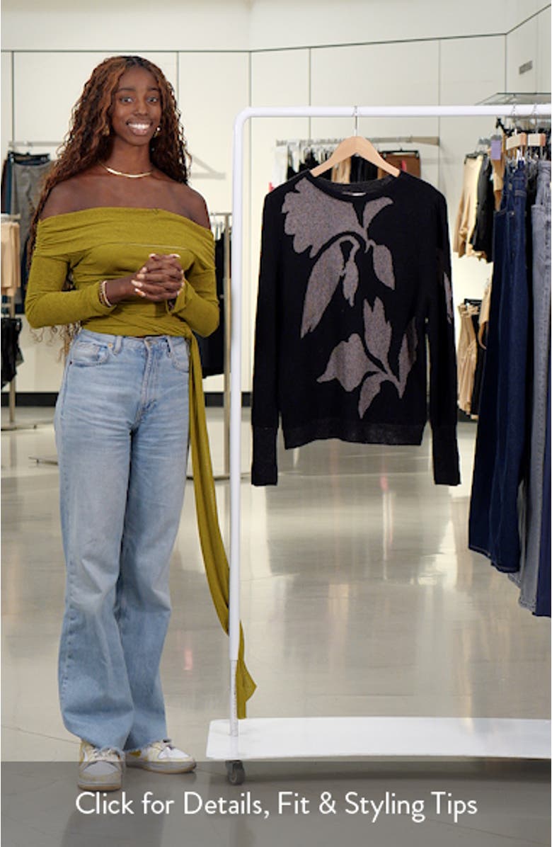 Lace Knit Floral Sweater, sales video thumbnail