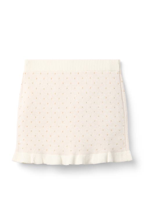 Janie And Jack Sparkle Dot Sweater Skirt In Neutral
