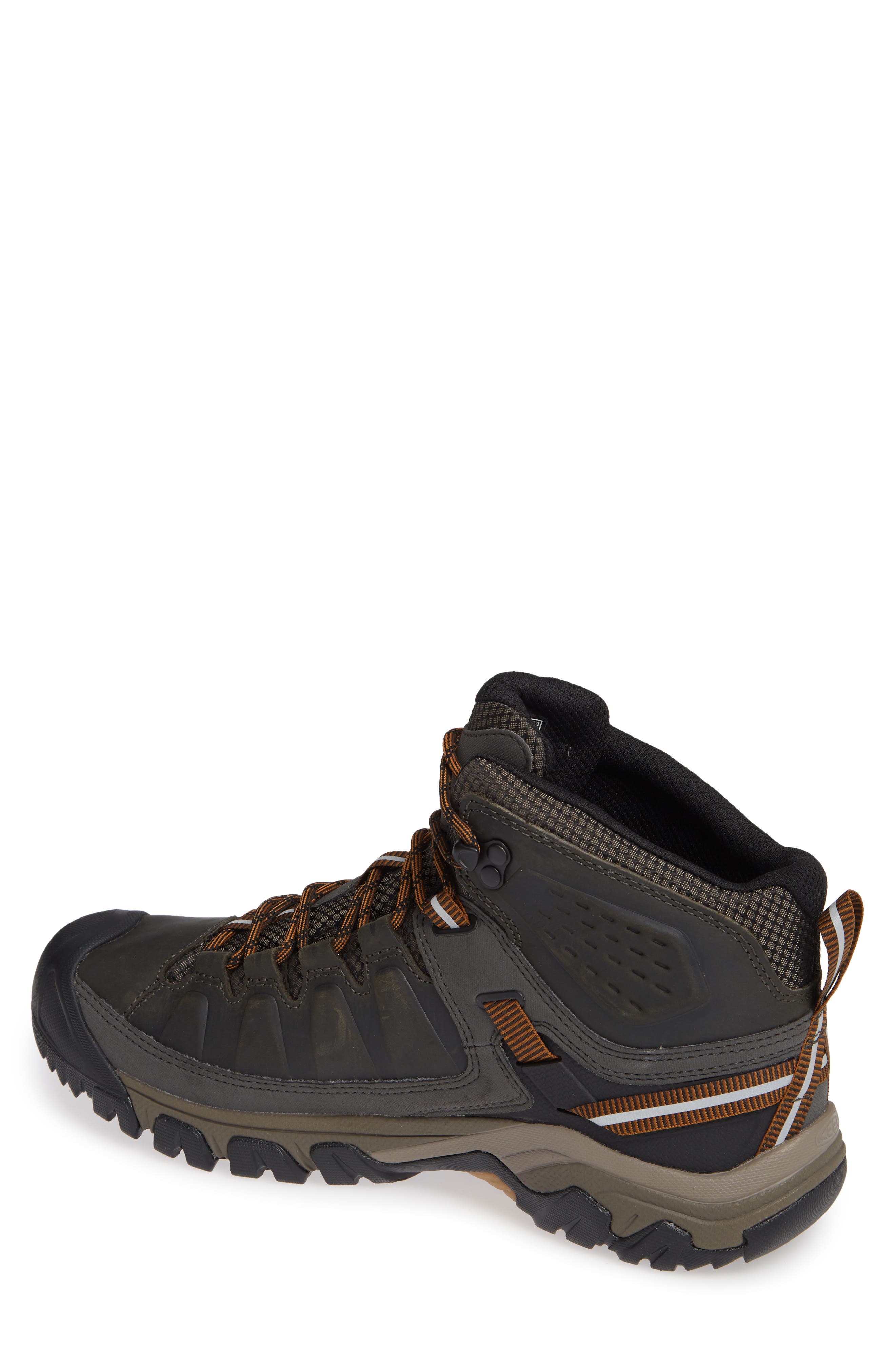 Targhee III Mid Waterproof Hiking Boot, Alternate, color, BLACK OLIVE/GOLDEN BROWN