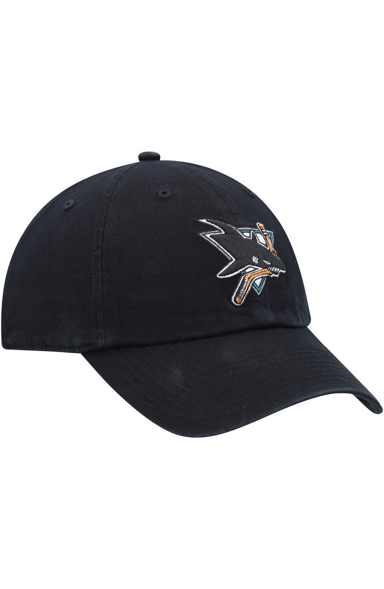 '47 Women's '47 Black San Jose Sharks Clean Up Adjustable Hat, Alternate, color,