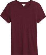 Caslon® Cotton Blend Crewneck T-Shirt