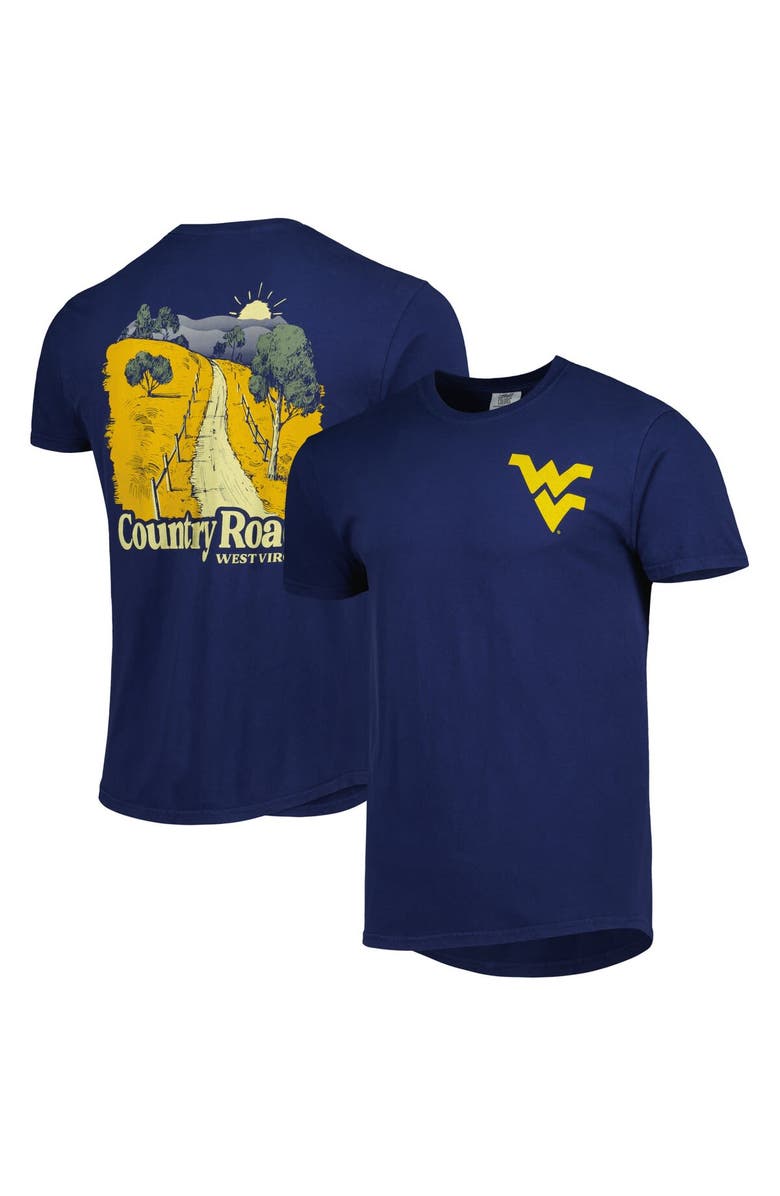 IMAGE ONE Men's Navy West Virginia Mountaineers Hyperlocal T-Shirt, Alternate, color, Navy