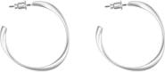 Bearfruit Jewelry Leslie Small Sculpted Oval Hoop Earrings Dainty Trendy