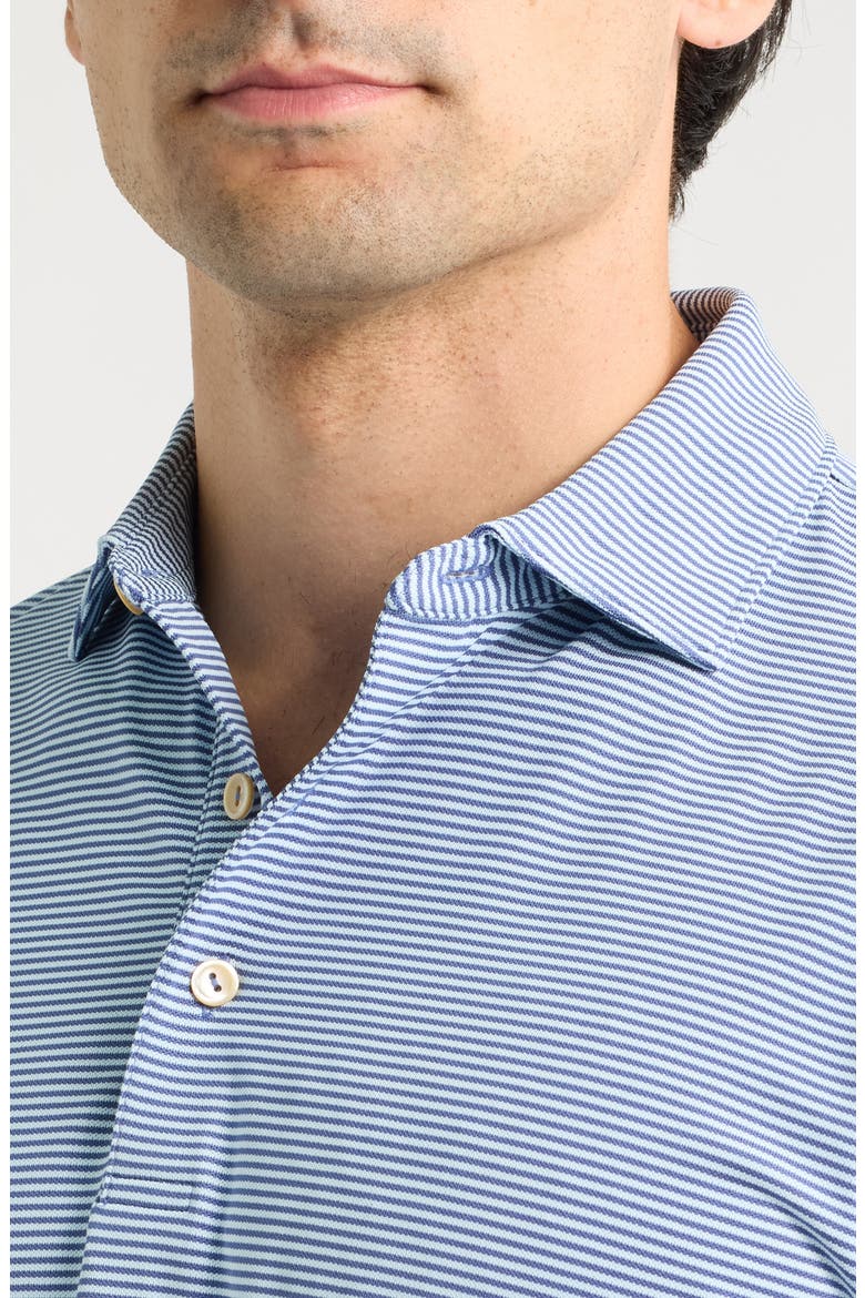 Candor Stripe Mesh Performance Polo, Alternate, color, BALI BLUE / PALE BLUE