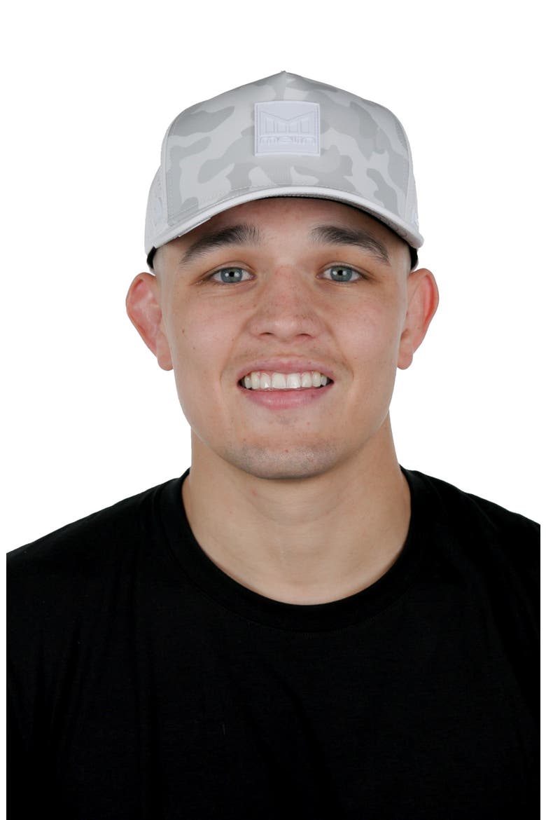 Odysea Stacked Hydro Performance Snapback Hat, Alternate, color, SNOW CAMO