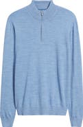 johnnie-O Raynor Merino Wool Quarter Zip Sweater