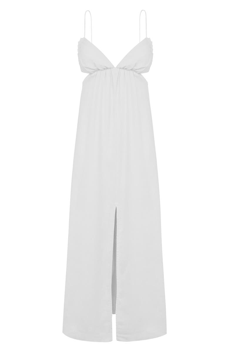 ViX Paula Hermanny Kylie Linen Blend Cover-Up Midi Dress, Main, color, 