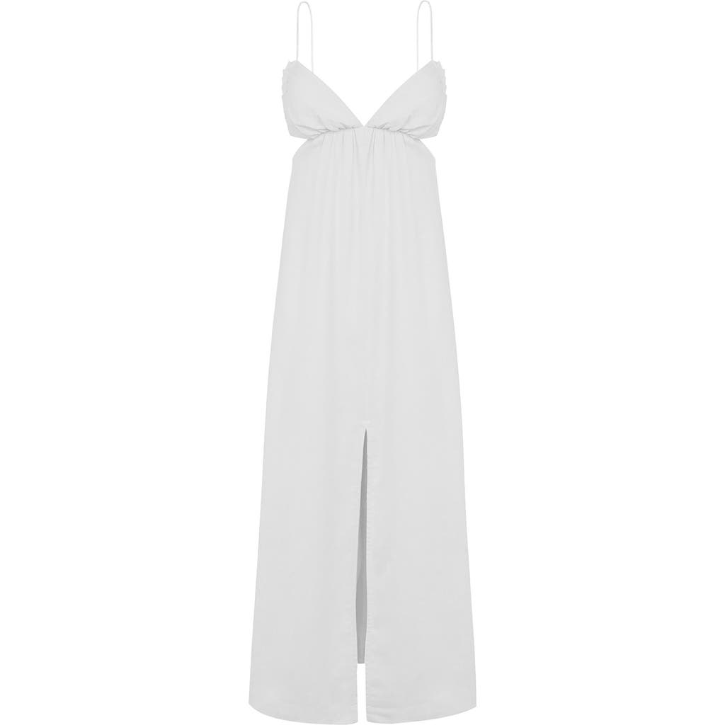 Vix Paula Hermanny Kylie Linen Blend Cover-up Midi Dress