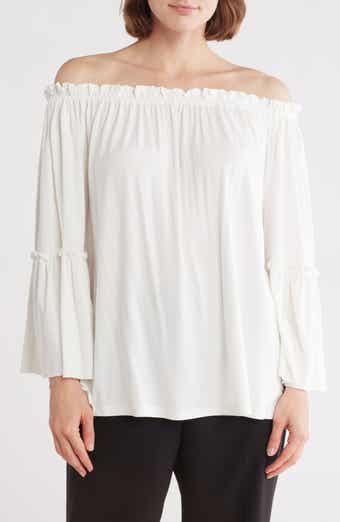PATRIZIA LUCA Off-the-Shoulder Flowy Top