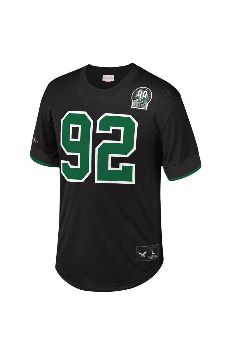 Mitchell & Ness Men's Mitchell & Ness Reggie White Black Philadelphia Eagles Retired Player Name & Number Mesh Top, Alternate, color,