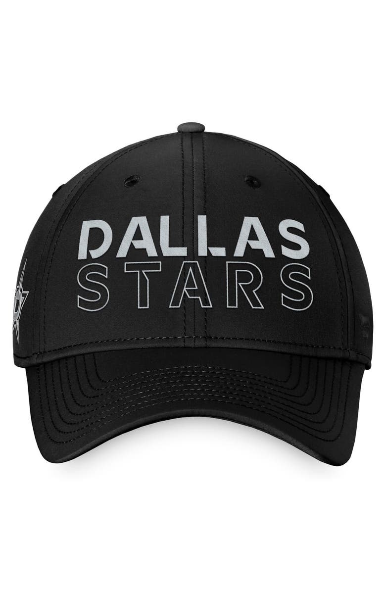 FANATICS Men's Fanatics Branded  Black Dallas Stars Authentic Pro Road Flex Hat, Alternate, color, 
